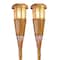 Newhouse Lighting Solar LED Island Torches w/Flickering Flame, Dusk to Dawn, Bamboo, PK2 FLTORCH2 - alternate 1